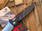 Microtech Socom Elite T/E Auto Folder Black Aluminum Body w/ Stonewashed Plain Edge Blade (3.98") 161A-10