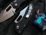 Microtech Stitch Auto Black Aluminum Body w/ Stonewashed Plain Edge Blade (3.75") 169-10