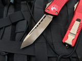 Microtech Combat Troodon T/E Red Aluminum Body w/ Bronzed Plain Edge Blade (3.8") 144-13RD