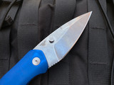 Case Knives Westline Assisted Folder Blue Aluminum Body w/ S35VN Stonewashed Plain Edge Blade (3.19") 36552