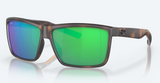 Costa Rinconcito Sunglasses Matte Tortoise, Green Mirror 580G Lenses 06S9016 90162260
