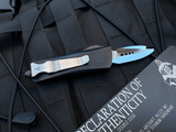 FROM TONY'S PERSONAL COLLECTION Marfione Custom Mini Combat Troodon D/E Black Hefted Alloy w/ Purple Haze hardware and Mirror Polished Blade (1.99")