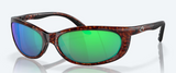 Costa Fathom Sunglasses Green Mirror Polarized Polycarbonate Lenses, Tortoise Frame