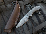 Bradford Knives Guardian4 Fixed Blade Black Micarta Scales w/ Sabre Grind 3V Nimbus Finish Blade (4.625") 4S-101N-3V