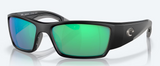 Costa Corbina Pro Sunglasses Matte Black Frame, Green Mirror 580G Lenses 06S9109 91090261