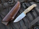 Bradford Knives Guardian4.5 Fixed Blade Camo Micarta Scales w/ Sabre Grind 3V Stonewashed Blade (4") 4.5S-109-3V