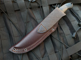 Bradford Knives Guardian4.5 Fixed Blade Carbon Fiber Scales w/ Sabre Grind 3V Stonewashed Blade (4") 4.5S-114-3V