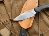 Bradford Knives Guardian3 Fixed Blade Carbon Fiber Scales w/ Sabre Grind M390 Stonewashed Blade (3.5") 3S-114-M390