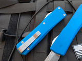 Axial Gear Shift Blue Aluminum Body w/ Magnacut Wharncliffe Stonewashed Plain Edge Blade (3.3")