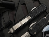 Microtech Makora D/E Black Aluminum Body w/ Apocalyptic Plain Edge Blade (3.4") 206-10APS