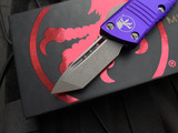 Microtech Mini Troodon T/E Purple Aluminum Body w/ Apocalyptic Plain Edge Blade (1.99") 240-10APPU