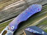 CKF Rotten Design Evo 3.0 Full Dress Folder Zircuti and Titanium Body w/ Zircuti Pocket Clip and Damasteel Plain Edge Blade (3.74")
