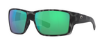 Costa Reefton Sunglasses Tiger Shark Frame, Green Mirror 580G Lenses 06S9007 90074664