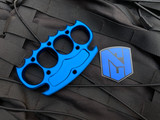 NCC Knives Spiked Grapnel Knuckles Blue Anodized T6 Aluminum