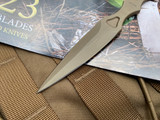 Spartan Blades CQB Tool Fixed Blade 154CM FDE Plain Edge Blade (2.88") SB9DE