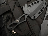 Spartan Blades Field Grade Enyo Fixed Blade Black Plain Edge Blade (2.69") SBBL2BK