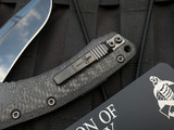 Marfione Custom Amphibian RAM-LOK Folder Carbon Fiber Body w/ DLC Two Tone Hardware and DLC Diamondwash Blade (4")