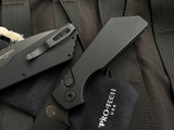 Pro-Tech Strider PT+ Auto Folder Black Aluminum Body w/ Magnacut Black DLC Plain Edge Blade (3.06") PT203