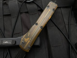 Microtech Ultratech S/E Ultem Topped Body w/ DLC Hardware and DLC Black Plain Edge Blade (3.4") 121-1DLCTULS