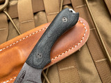 Bradford Knives Guardian3.2 Fixed Blade Black Micarta Scales w/ Magnacut Stonewashed Sabre Grind Blade (3.5") 3.2S-101-MC