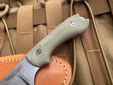 Bradford Knives Guardian3.2 Fixed Blade OD Green Micarta Scales w/ Magnacut Stonewashed Sabre Grind Blade (3.5") 3.2S-102-MC