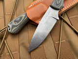 Bradford Knives Guardian3.2 Fixed Blade Camo Micarta Scales w/ Magnacut Stonewashed Sabre Grind Blade (3.5") 3.2S-109-MC