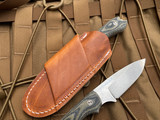 Bradford Knives Guardian3.2 Fixed Blade Camo Micarta Scales w/ Magnacut Stonewashed Sabre Grind Blade (3.5") 3.2S-109-MC