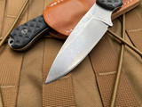 Bradford Knives Guardian3.2 Fixed Blade Textured Black G10 Scales w/ Magnacut Stonewashed Sabre Grind Blade (3.5") 3.2S-001-MC