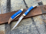 Case Knives Blue G10 Smooth Small Texas Toothpick Folder 16755