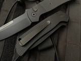 Pro-Tech Knives Terzoula ATCF Operator Auto Folder Black Textured G10 Inlaid Aluminum Body w/ Tritium Inlaid Button and Magnacu
