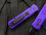 Pro-Tech Godson Auto Folder Purple Aluminum Body w/ Black Plain Edge Blade (3.15") 721-PURPLE