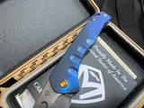 Medford Praetorian Slim Blue Titanium Body w/ Bronzed Hardware and S35VN Tumbled Tanto Blade (3.6")
