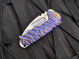 Medford Praetorian T Violet/Bronzed Predator Titanium Body w/ Bronzed Hardware and 3V Tumbled Drop Point Blade (3.75")