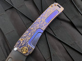 Medford Marauder-H Folder Violet/Bronzed Dragon Skin Titanium Body w/ Bronzed Hardware and S35VN Vulcan Tanto Blade (3.75")