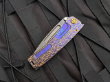 Medford Marauder-H Folder Violet/Bronzed Dragon Skin Titanium Body w/ Bronzed Hardware and S35VN Vulcan Tanto Blade (3.75")
