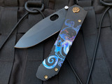 Medford 187DP PVD "Octopus" Body w/ Bronzed Hardware, PVD Clip, and D2 PVD Plain Edge Blade (3.75")