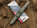 Microtech Knives Combat Troodon D/E OD Green Aluminum Body w/ Bronzed Apocalyptic Plain Edge Blade (3.8") 142-13APOD