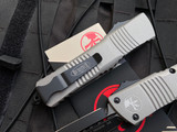 Microtech Combat Troodon D/E Titanium Grey Aluminum Body w/ Black Plain Edge Blade (3.8") 142-1TG