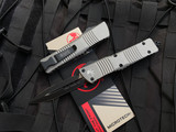 Microtech Combat Troodon D/E Titanium Grey Aluminum Body w/ Black Plain Edge Blade (3.8") 142-1TG