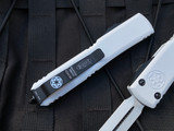 Microtech Ultratech D/E Storm Trooper White Cerakote Aluminum Body w/ Storm Trooper White Plain Edge Blade (3.4") 122-1STD