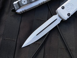 Microtech Ultratech D/E Storm Trooper White Cerakote Aluminum Body w/ Storm Trooper White Plain Edge Blade (3.4") 122-1STD