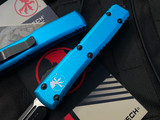 Microtech Ultratech T/E Turquoise Aluminum Body w/ Black Plain Edge Blade (3.4") 123-1TQ