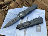 Microtech Combat Troodon D/E Cerakote Dark Tungston Aluminum Body w/ Cerakote Dark Tungston Plain Edge Blade (3.8") 142-1CDT