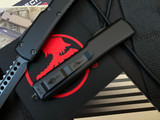 Microtech UTX-70 Warhound Shadow Black Aluminum Body w/ Shadow Black DLC Plain Edge Blade (2.42") 419W-1DLCTSH