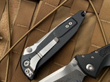 Microtech Socom Elite T/E Folder Black Aluminum Body w/ Stonewashed Partially Serrated Blade (4") 161-11