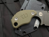 Blackside Customs X Strider Collab SLCC Fixed Blade OD Green G10 Scales w/ XHP OD Green Plain Edge Blade (3.75")
