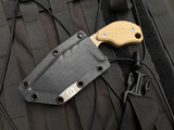 Blackside Customs X Strider Collab SLCC Fixed Blade Coyote Tan G10 Scales w/ XHP Coyote Tan Plain Edge Blade (3.75")