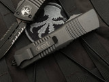 Microtech Combat Troodon D/E Cerakote Dark Tungston Aluminum Body w/ Cerakote Dark Tungston Partially Serrated Blade (3.8") 142-2CDT