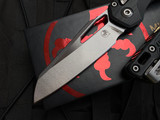 Microtech MSI S/E RAM-LOK Folder Black Frag G10 Body w/ Stonewashed Plain Edge Blade (3.75") 210-10FRGTBK