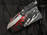 Microtech MSI S/E RAM-LOK Folder Black Frag G10 Body w/ Stonewashed Partially Serrated Blade (3.75") 210-11FRGTBK
